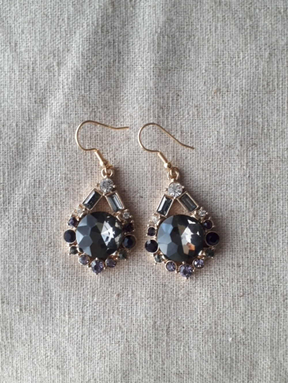 WHBM Pear Shaped Statement Drop Earrings